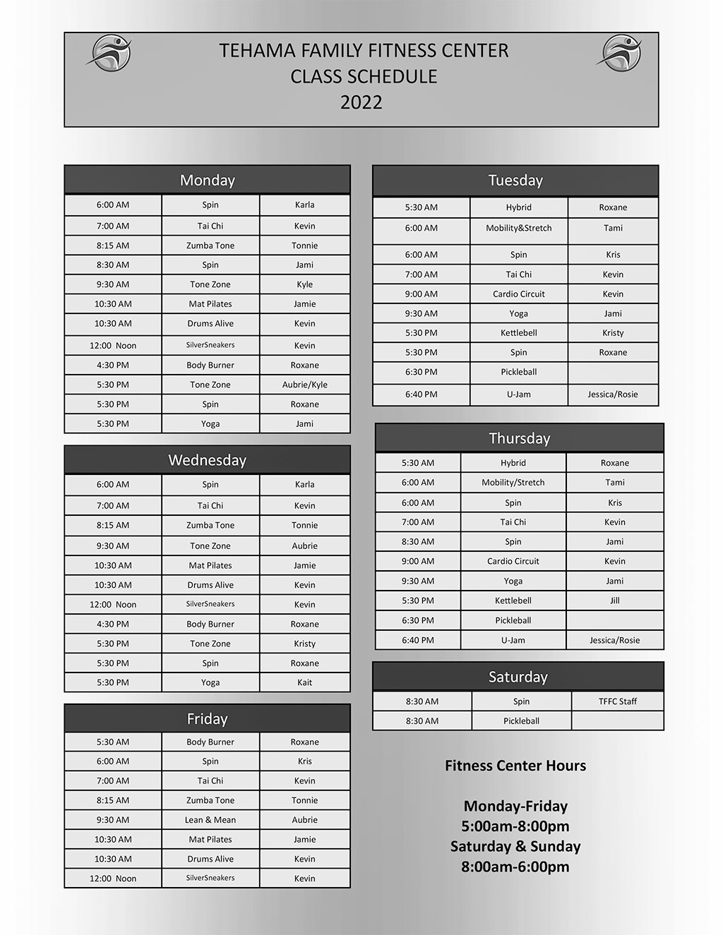 Tehama Family Fitness Center at Raymond Keane blog